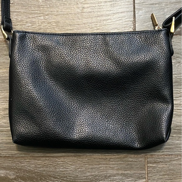 A New Day Black Faux Leather Crossbody Purse - Picture 5 of 13
